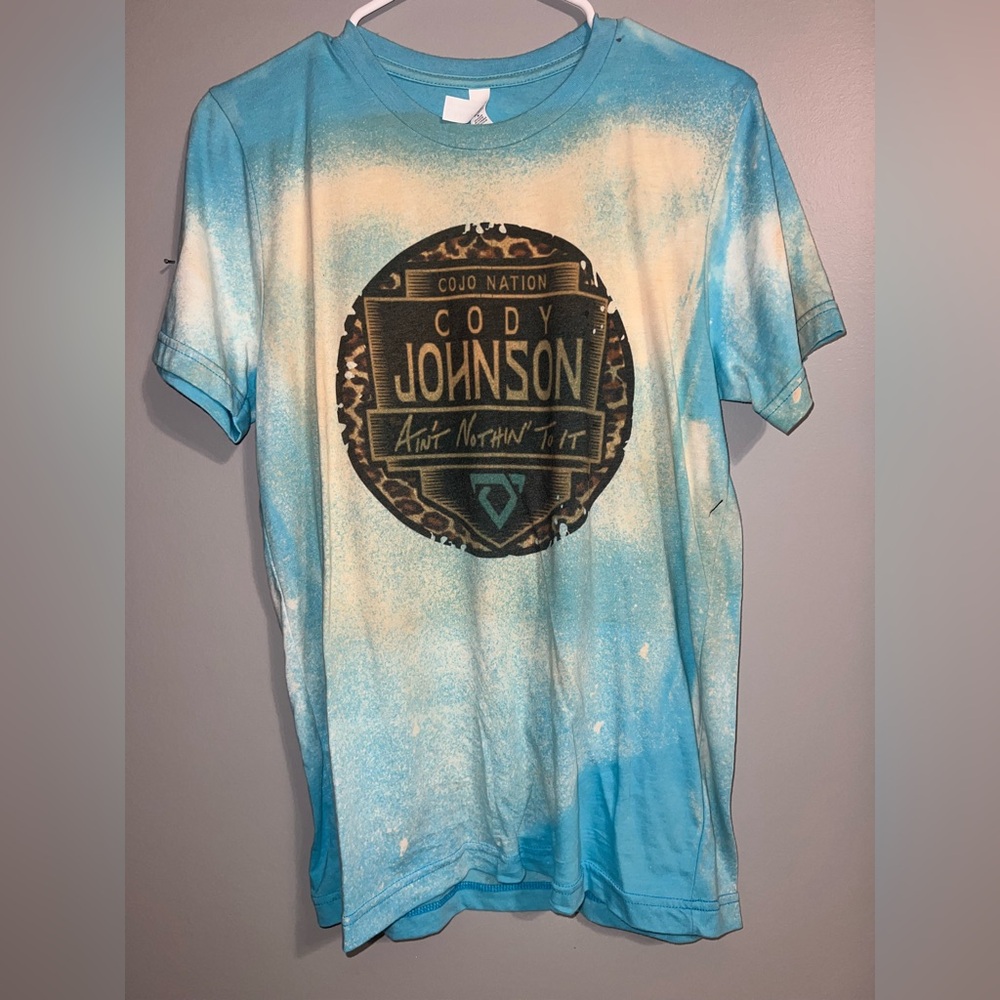 Bella Canvas Blue and Cream Cody Johnson Graphic Tee